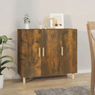 Trendy ontwerp grijs sonoma dressoir gemakkelijk schoon en stevig - Gerookt eiken / 1 - Dressoirs & buffetkasten