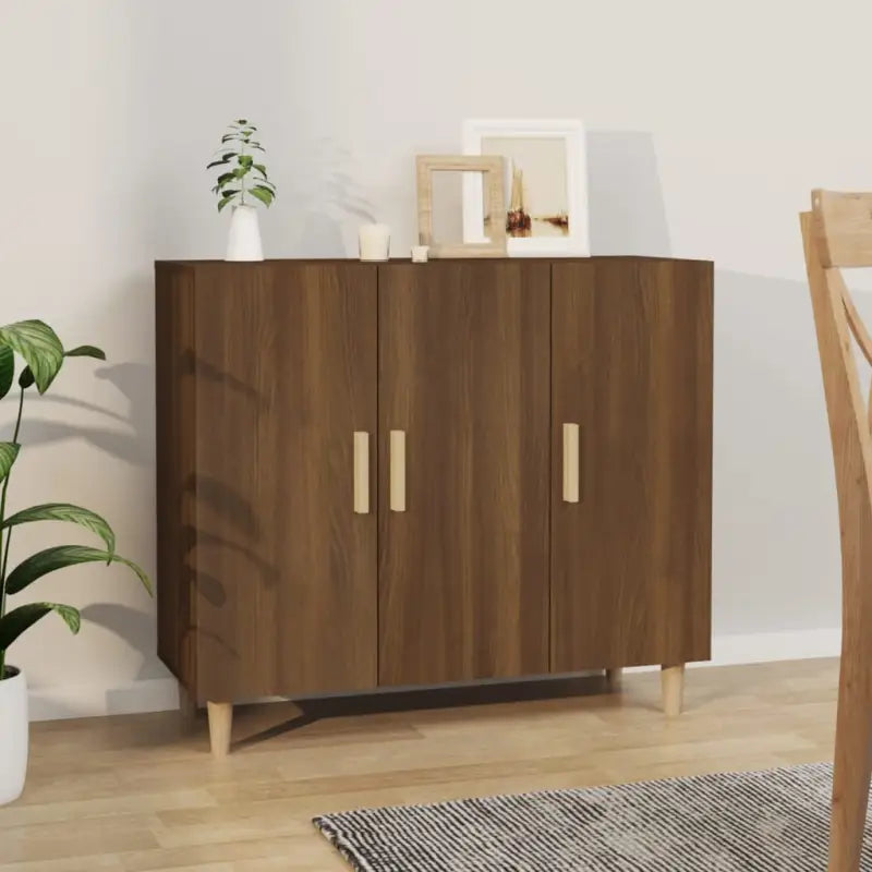 Trendy ontwerp grijs sonoma dressoir gemakkelijk schoon en stevig - bruin eikenkleur / 1 - Dressoirs & buffetkasten