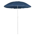 Trendy parasol met stalen paal en baleinen voor zonbescherming - Blauw / 1 - Parasols en zonneschermen
