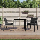Trendy Poly Rattan Tuinstoelen voor een stijlvolle tuin of terras - Zwart / 2 - Tuinstoelen