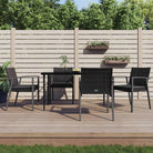 Trendy Poly Rattan Tuinstoelen voor een stijlvolle tuin of terras - Zwart / 4 - Tuinstoelen
