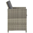 Trendy Rattan Tuinset met Glazen Tafelblad en Inclusief Kussens - Tuinsets