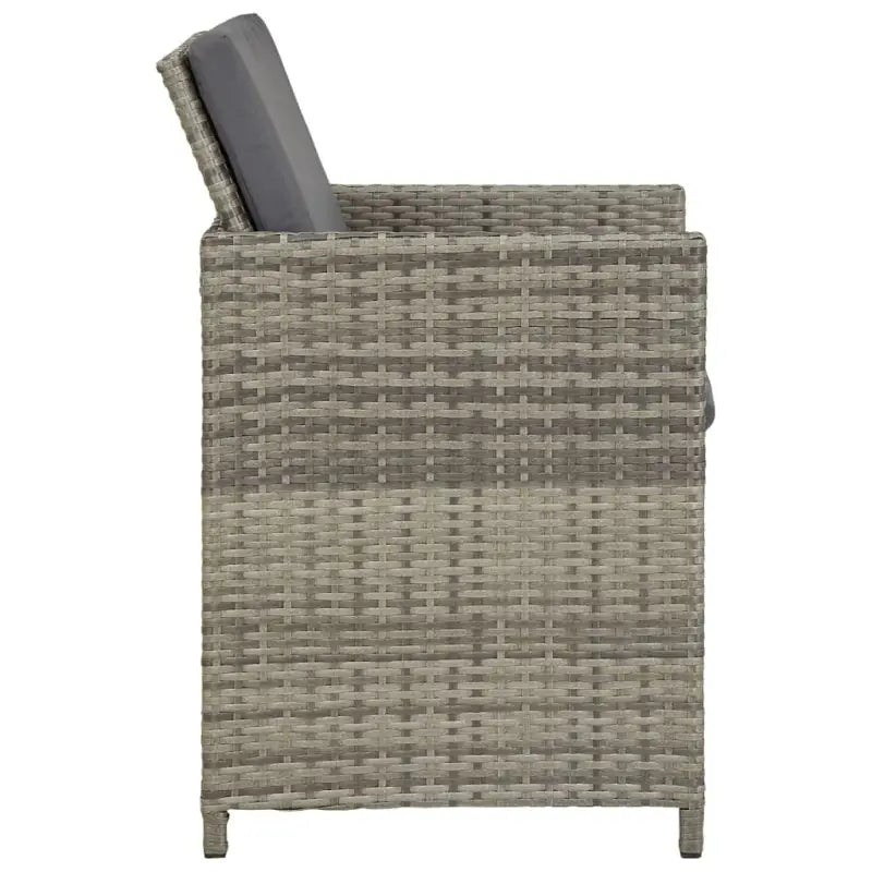 Trendy Rattan Tuinset met Glazen Tafelblad en Inclusief Kussens - Tuinsets
