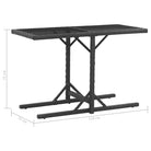 Trendy Rattan Tuinset met Stalen Frame en Makkelijk Schoon - Zwart - Tuinsets