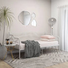 Trendy slaapbank voor extra zitruimte en gastenbed - Wit - Bedden & bedframes
