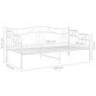 Trendy slaapbank voor extra zitruimte en gastenbed - Wit - Bedden & bedframes