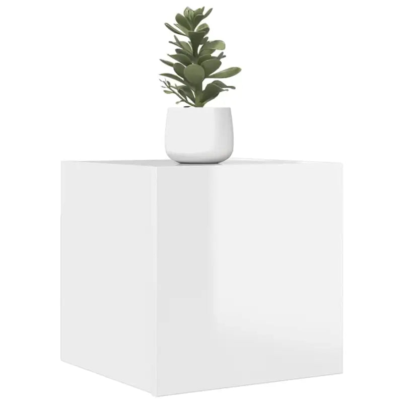 Trendy televisiemeubel met rechts openende deuren voor een stijlvolle inrichting - Hoogglans wit / 1 - Tv-meubels