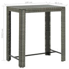 Trendy tuinbarset van waterbestendig PE-rattan voor dagelijks gebruik - Tuinsets