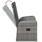 Trendy tuinmeubelset met verstelbare rugleuningen en stoelen gemakkelijk - Grijs - Tuinsets