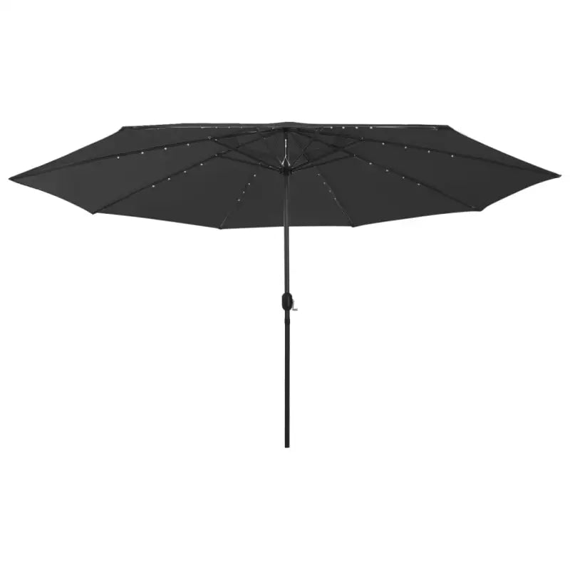 Trendy tuinparasol met LED-verlichting voor schaduw en UV-bescherming - Zwart / 1 - Parasols en zonneschermen