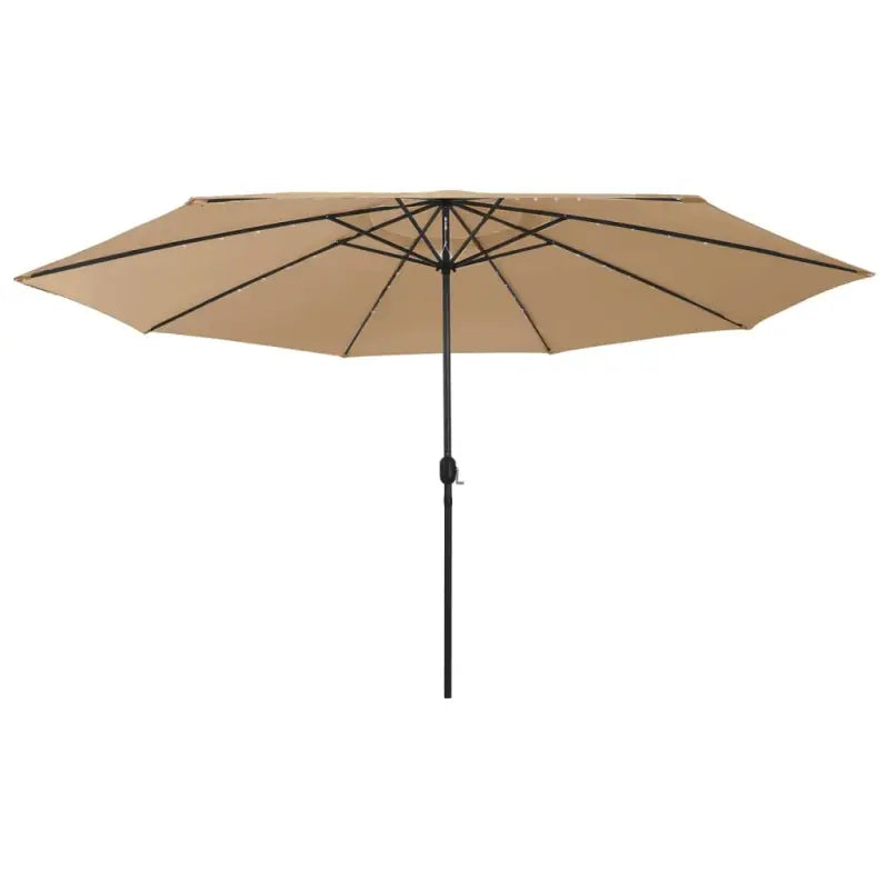 Trendy tuinparasol met LED-verlichting voor schaduw en UV-bescherming - Taupe / 1 - Parasols en zonneschermen