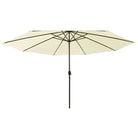 Trendy tuinparasol met LED-verlichting voor schaduw en UV-bescherming - Zand / 1 - Parasols en zonneschermen