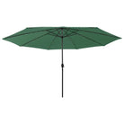 Trendy tuinparasol met LED-verlichting voor schaduw en UV-bescherming - Groen / 1 - Parasols en zonneschermen