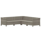 Trendy tuinset met poly rattan en armleuning links - Tuinsets