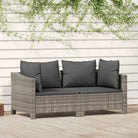 Trendy tuinset met poly rattan en lichtgewicht constructie - 2x Fauteuil - Tuinsets