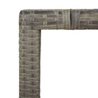 Trendy tuinset met poly rattan en verstelbare tuinstoel van massief acaciahout - Tuinsets