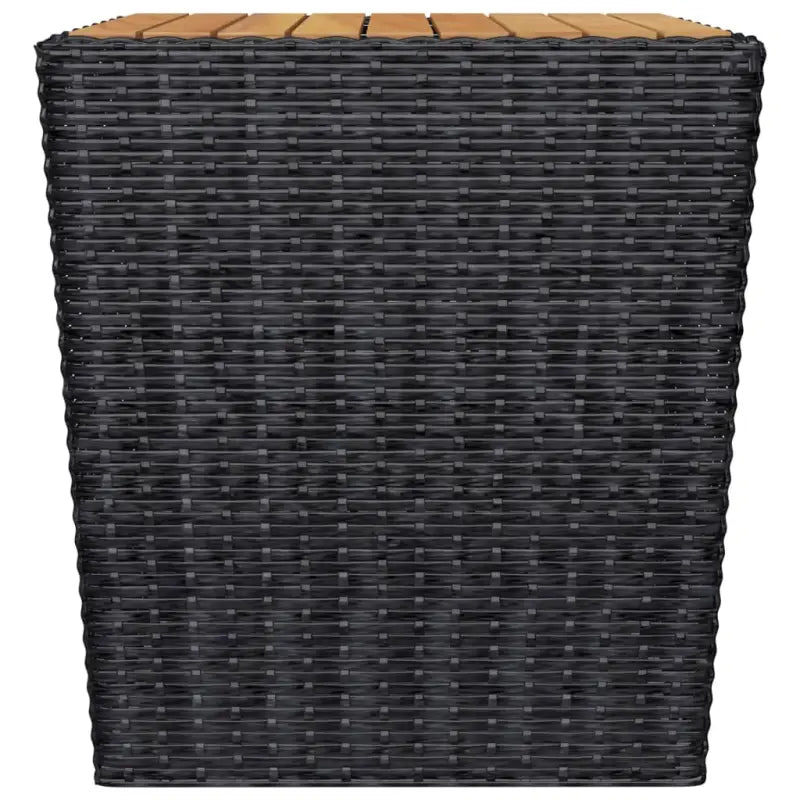 Trendy tuinset met poly rattan en warm massief acaciahout stijl - Tuinsets