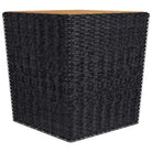Trendy tuinset met poly rattan en warm massief acaciahout stijl - Tuinsets