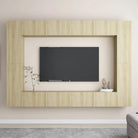Trendy Tv-meubel met muurbevestiging voor een tijdloze uitstraling - Sonoma eiken / 1 / 100 cm - Tv-meubels