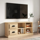 Trendy tv-meubel van bewerkt hout met strak en duurzaam design - Sonoma eiken / 1 / 102 cm - Tv-meubels