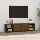 Trendy tv-meubel van massief grenenhout met strak design - Honingbruin / 1 - Tv-meubels