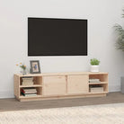 Trendy tv-meubel van massief grenenhout met strak design - Naturel / 1 - Tv-meubels