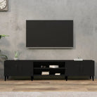 Trendy Tv Meubels van Bewekt Hout voor een Moderne Interieur - Zwart / 1 - Tv-meubels