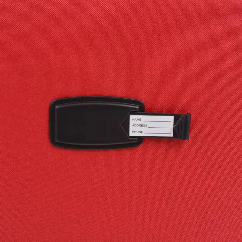 Trolleyset met duurzame PVC-gecoate oxford-stof en veiligheidssluitingen - Rood / 1 / 4 - Koffers