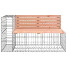 Tuinbank met schanskorf van massief douglashout voor buitenplezier - Tuinbanken