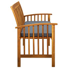 Tuinbank van massief acaciahout voor rustieke buitenruimte - Tuinbanken