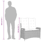 Tuinbank van poly rattan voor een comfortabele zitervaring - Tuinbanken