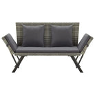 Tuinbank van poly rattan voor ontspanning op de veranda - Tuinbanken