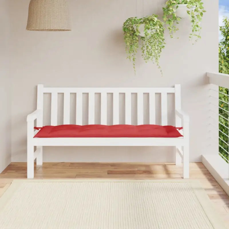 Tuinbankkussen van oxford stof voor een frisse uitstraling - Rood / 150 x 50 x 7 cm / 1 - Stoelkussens