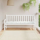 Tuinbankkussen van oxford stof voor een frisse uitstraling - Wit en groen / 180 x 50 x 7 cm / 1 - Stoelkussens