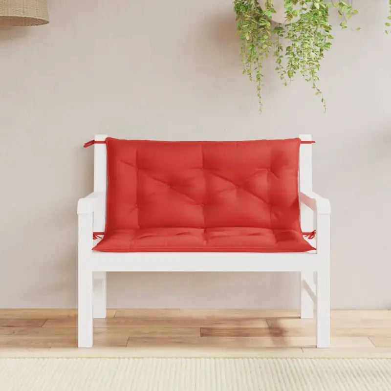 Tuinbankkussens van oxford stof voor een frisse uitstraling - Rood / 100 x 50 x 7 cm / 2 - Stoelkussens