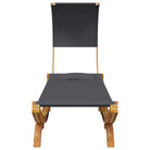 Tuinbed met luifel van massief gebogen hout voor ontspanning - Tuinbedden