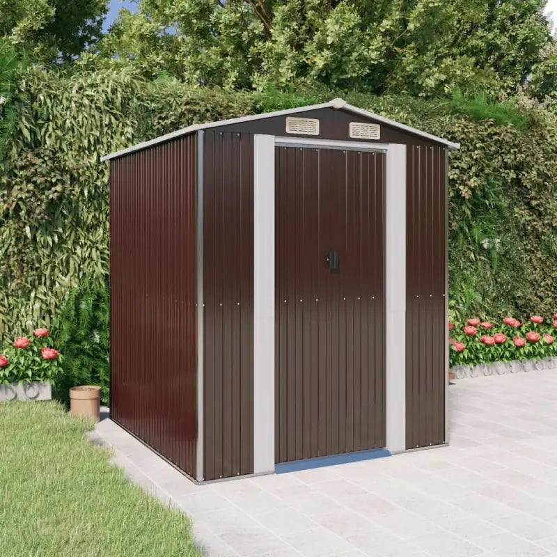 Tuinhuizen van gegalvaniseerd staal met praktische ventilatieopening - 192 x 191 x 223 cm / 1 - Tuinhuizen