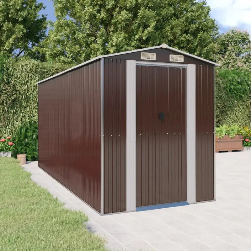 Tuinhuizen van gegalvaniseerd staal met praktische ventilatieopening - 192 x 440 x 223 cm / 1 - Tuinhuizen