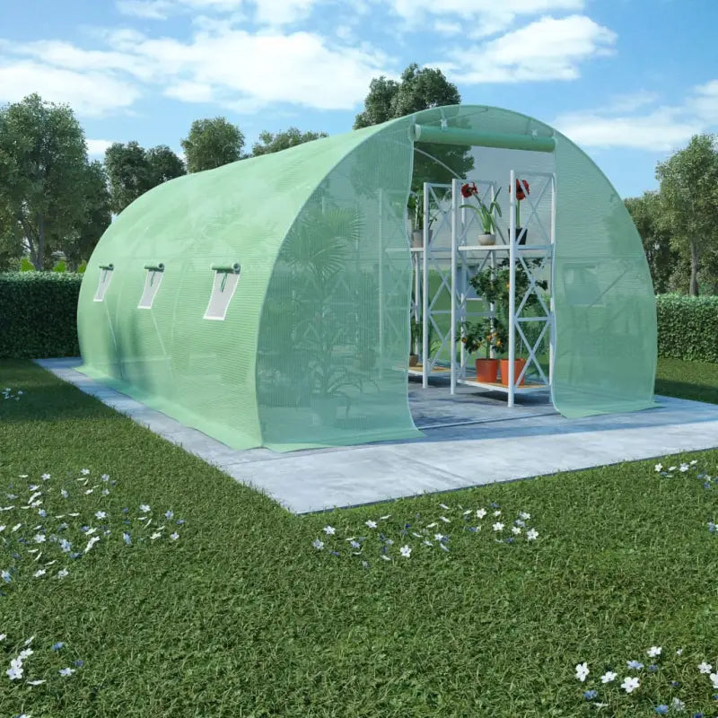Tuinkassen met pe-mesh stof voor plantenbescherming en klimaatcontrole - 450 x 300 x 200 cm / 1 - Tuinkassen