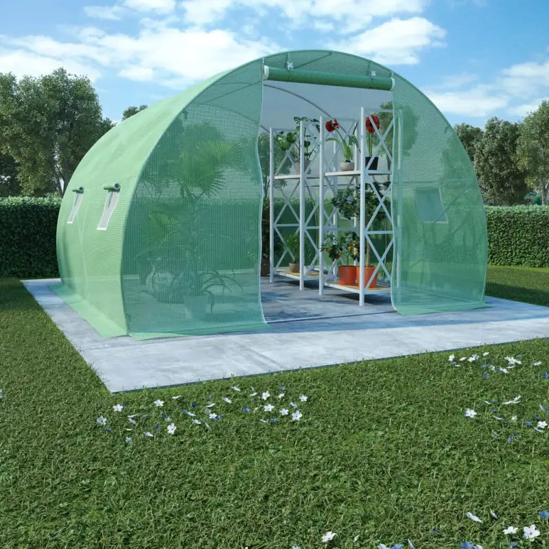Tuinkassen met pe-mesh stof voor plantenbescherming en klimaatcontrole - 300 x 300 x 200 cm / 1 - Tuinkassen