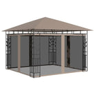 Tuinprieel met stevig stalen frame voor buitenactiviteiten - Taupe / 3 x 3 x 2.73 m - Partytenten & prieëlen
