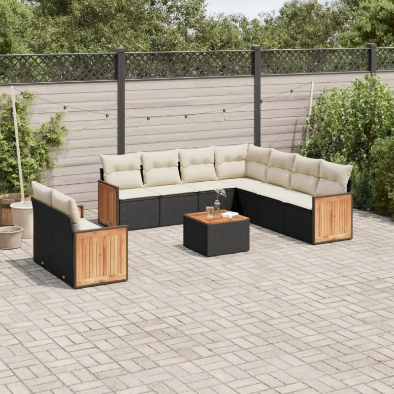 Tuinset in zwart materiaal met gepoedercoat staal en comfortabele afmetingen - Tuinsets