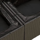 Tuinset in zwart materiaal met waterdichte tas en gepoedercoat staal - Tuinsets