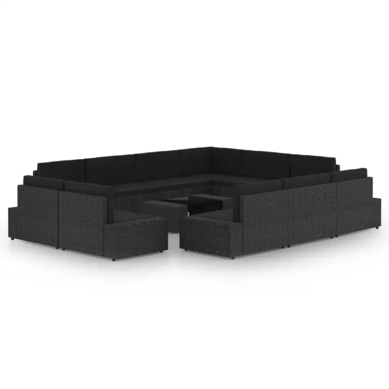 Tuinset met afmetingen hoekbank voor ontspanning en gezelligheid - 7x hoek + 4x midden + Tafel - Tuinsets