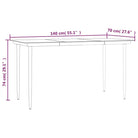 Tuinset met gehard glas en gepoedercoat staal voor elegante buitenruimte - Tuinsets