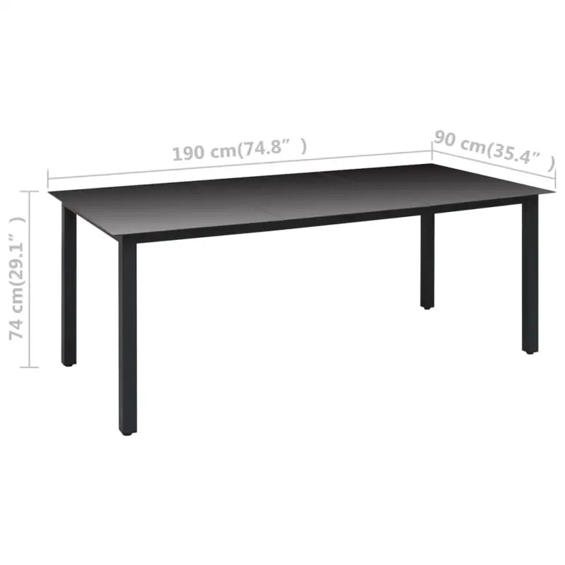 Tuinset met gepoedercoat aluminium en duurzame PE-rattan meubelen - Tuinsets