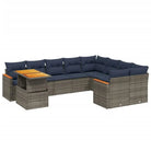 Tuinset met grijs materiaal en gepoedercoat staal voor comfortabele ziten - Tuinsets