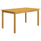 Tuinset met massief acaciahout tafel en comfortabele zitafmetingen - Donkergrijs - Tuinsets