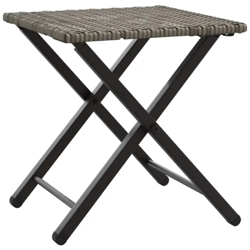 Tuinset met poly rattan en afmetingen tafel en kruk voor buitengebruik - Tuinsets