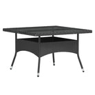 Tuinset met poly rattan en gehard glas voor stijlvolle buitenruimte - Tuinsets